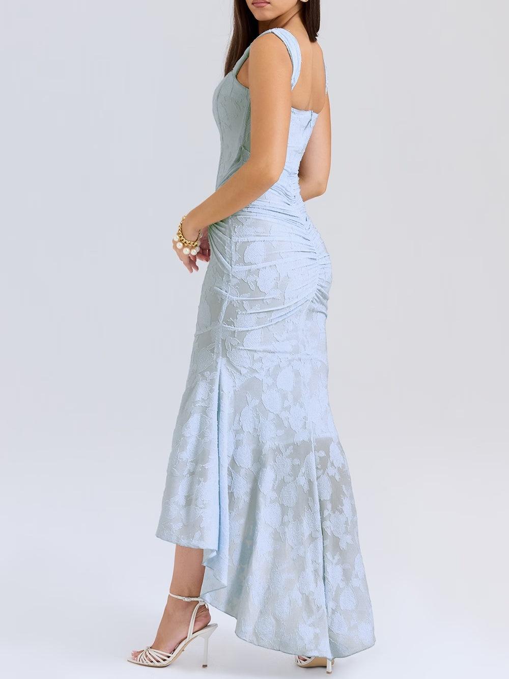 Blue bell - floral maxi dress
