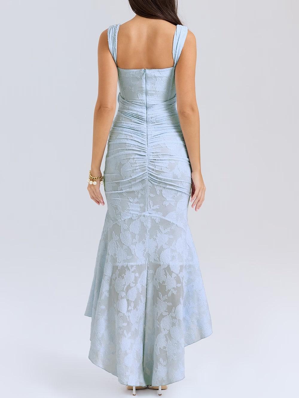 Blue bell - floral maxi dress
