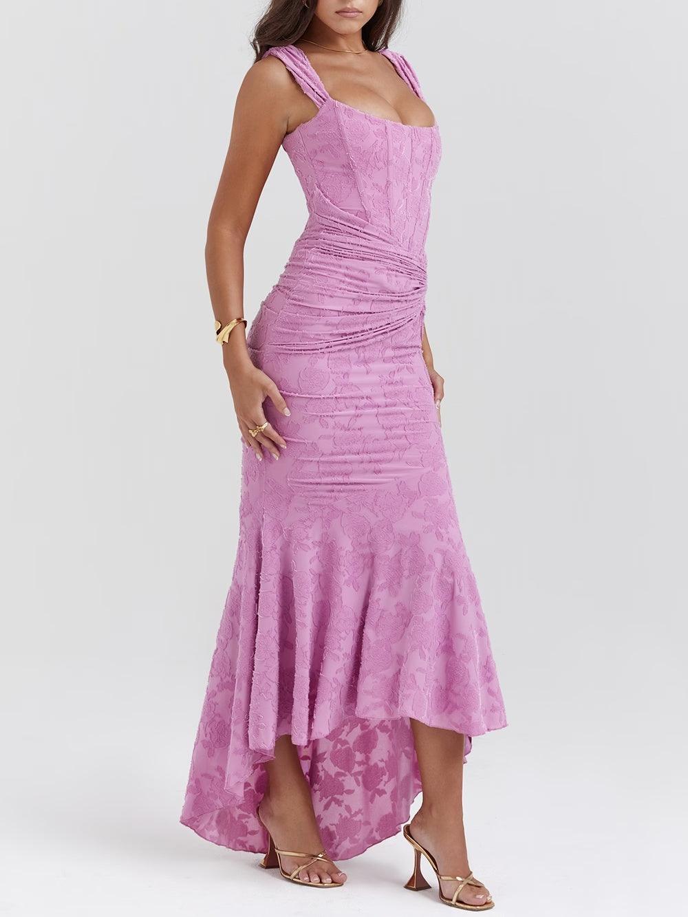 Blue bell - floral maxi dress