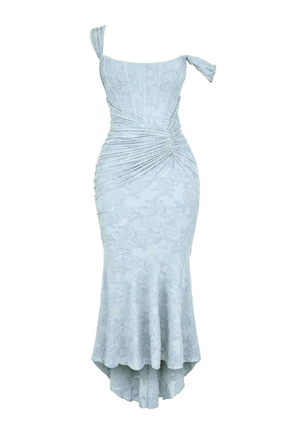 Blue bell - floral maxi dress