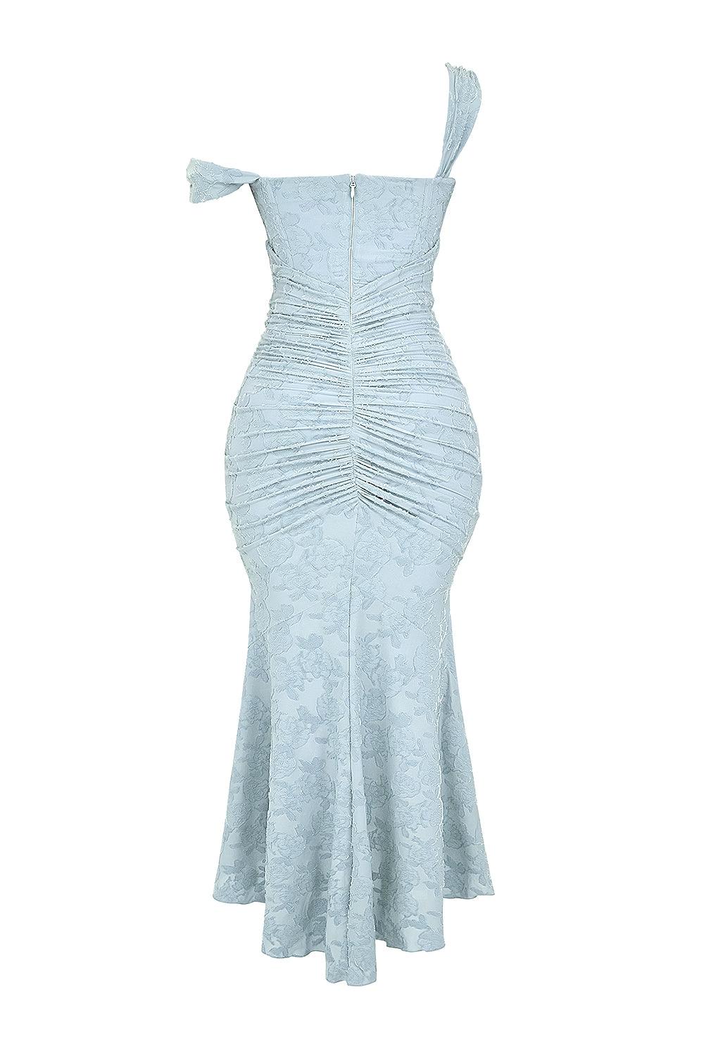 Blue bell - floral maxi dress