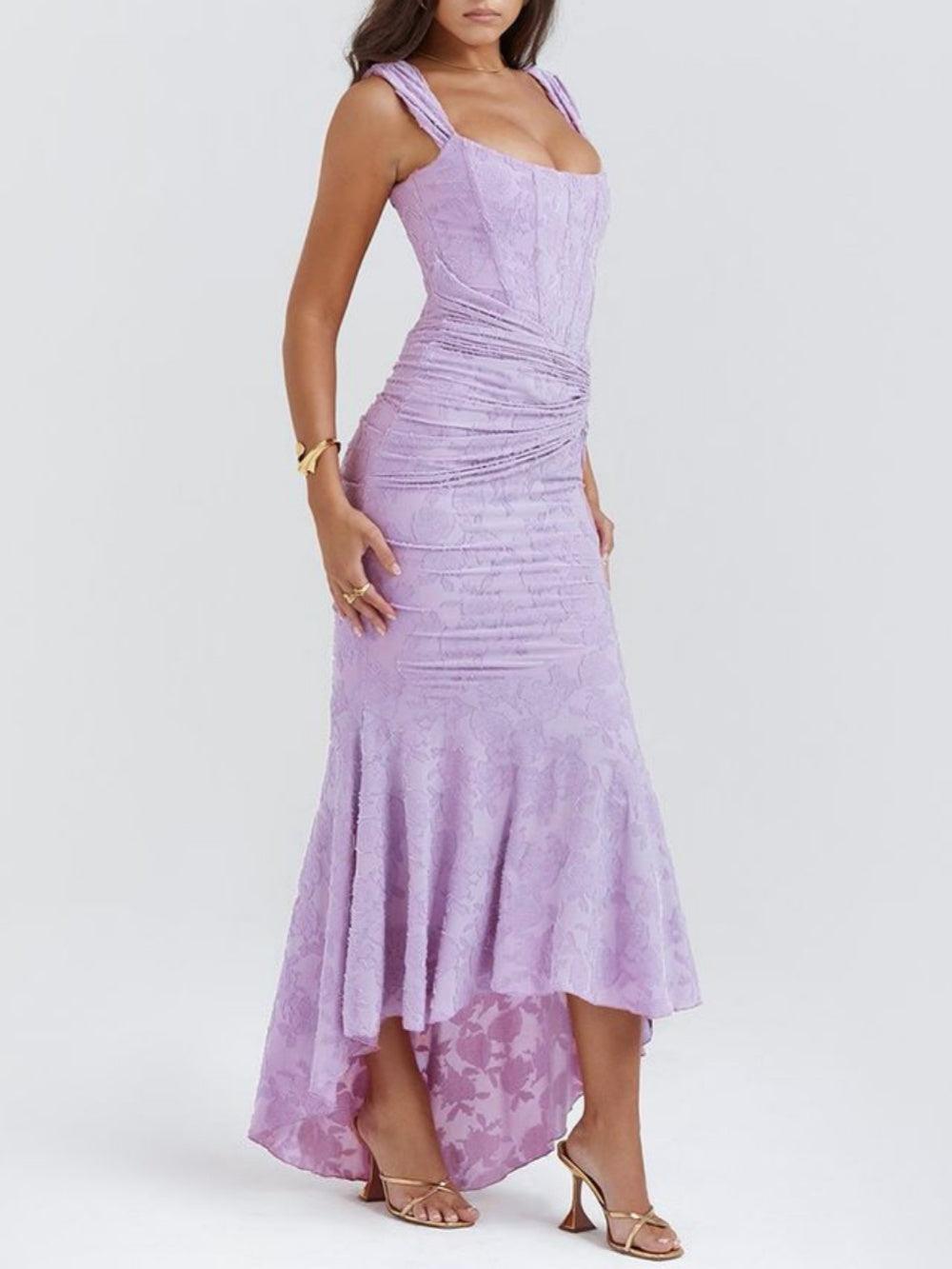 Blue bell - floral maxi dress