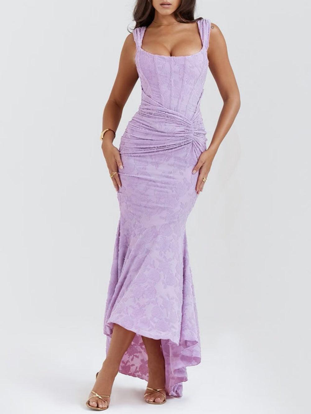Blue bell - floral maxi dress