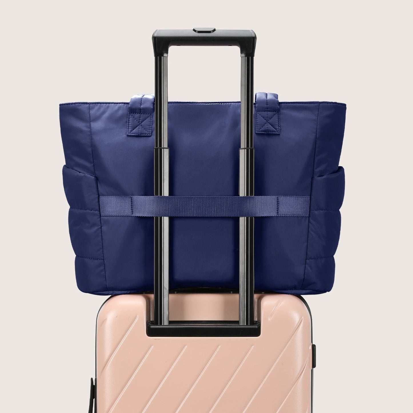 20L Puffy Tote Bag with 15.6" Laptop Compartment