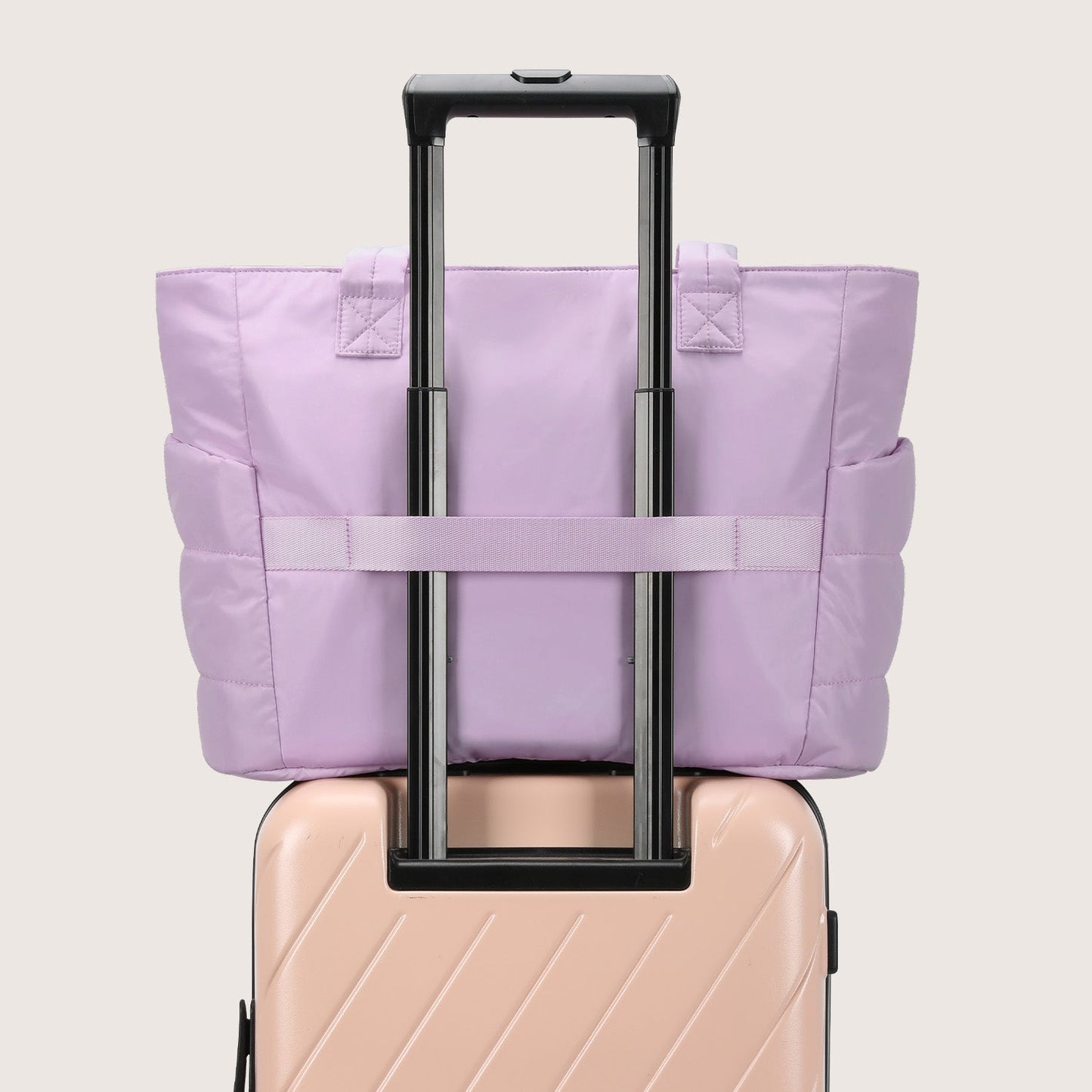 20L Puffy Tote Bag with 15.6" Laptop Compartment