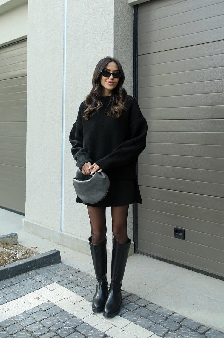 Amy Knit Set – Chic and Cozy Top & Skirt Matching Outfit for Women