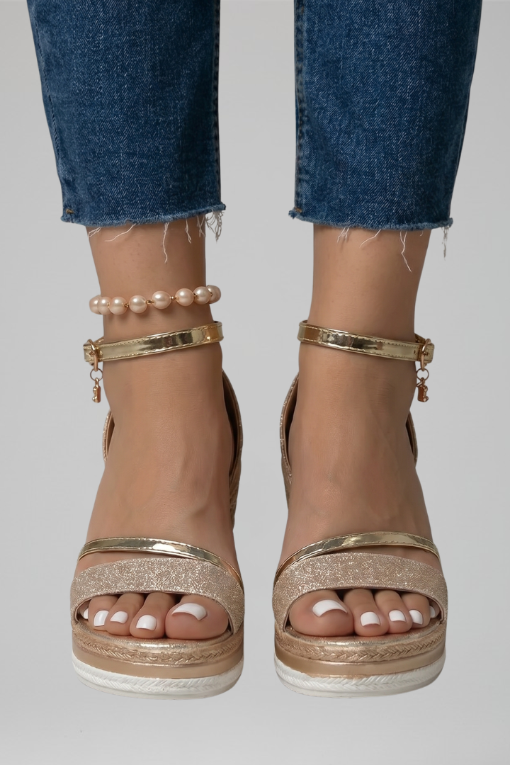 Women's Cushioned Platform Sandals, Slip-On - view 9