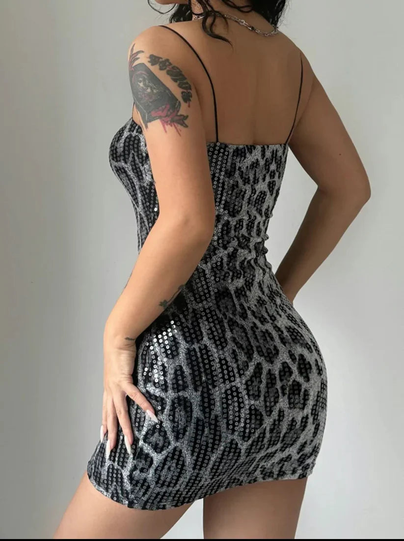 Aurora Leopard Print Dress