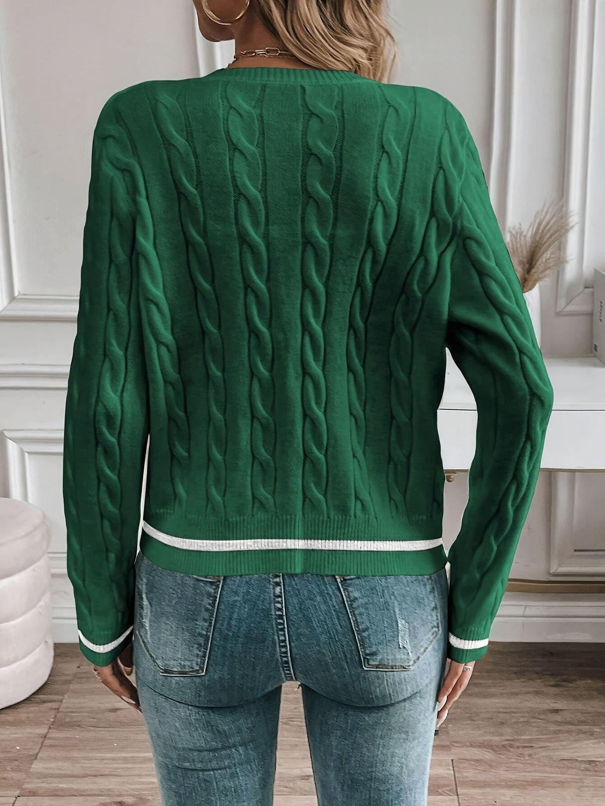 Women's Refined Cable-Knit Cardigan