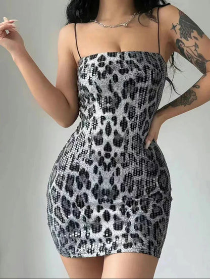 Aurora Leopard Print Dress