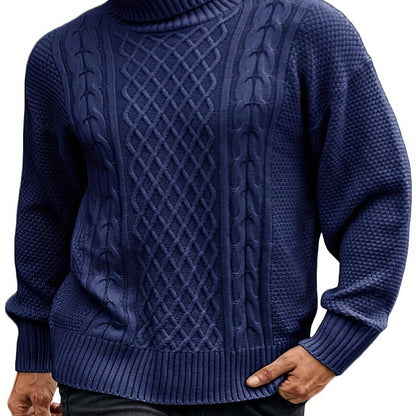 Women's Classic Cable-Knit Turtleneck Sweater