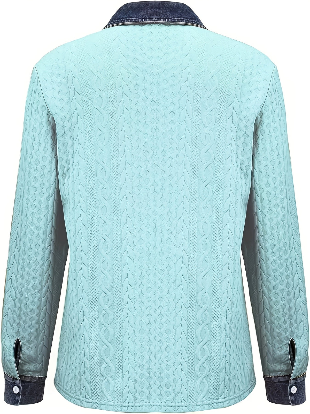 Women's Textured Button-Up Shirt