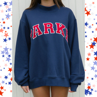 Navy + Red
