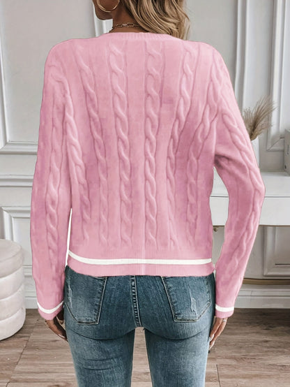 Women's Refined Cable-Knit Cardigan