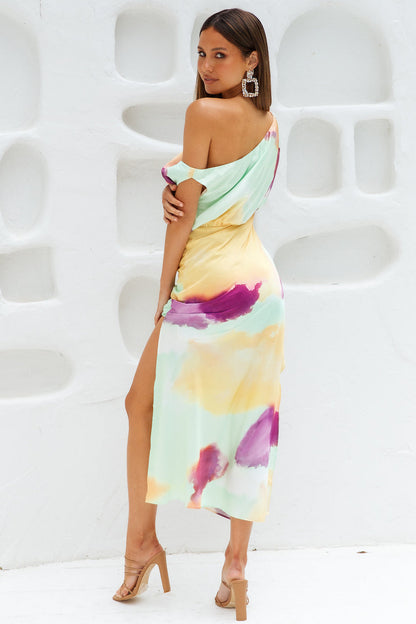 Talk To Me Midi Dress Multi