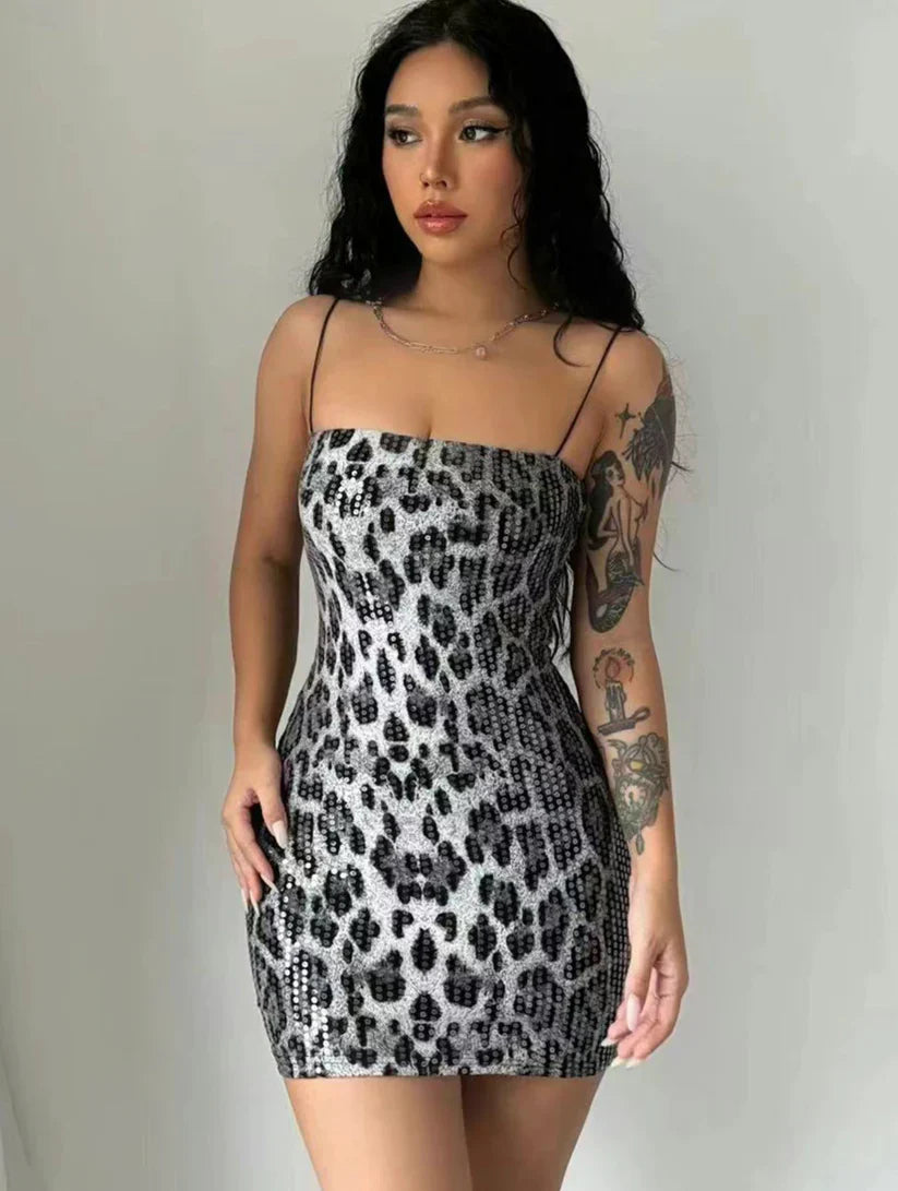 Aurora Leopard Print Dress