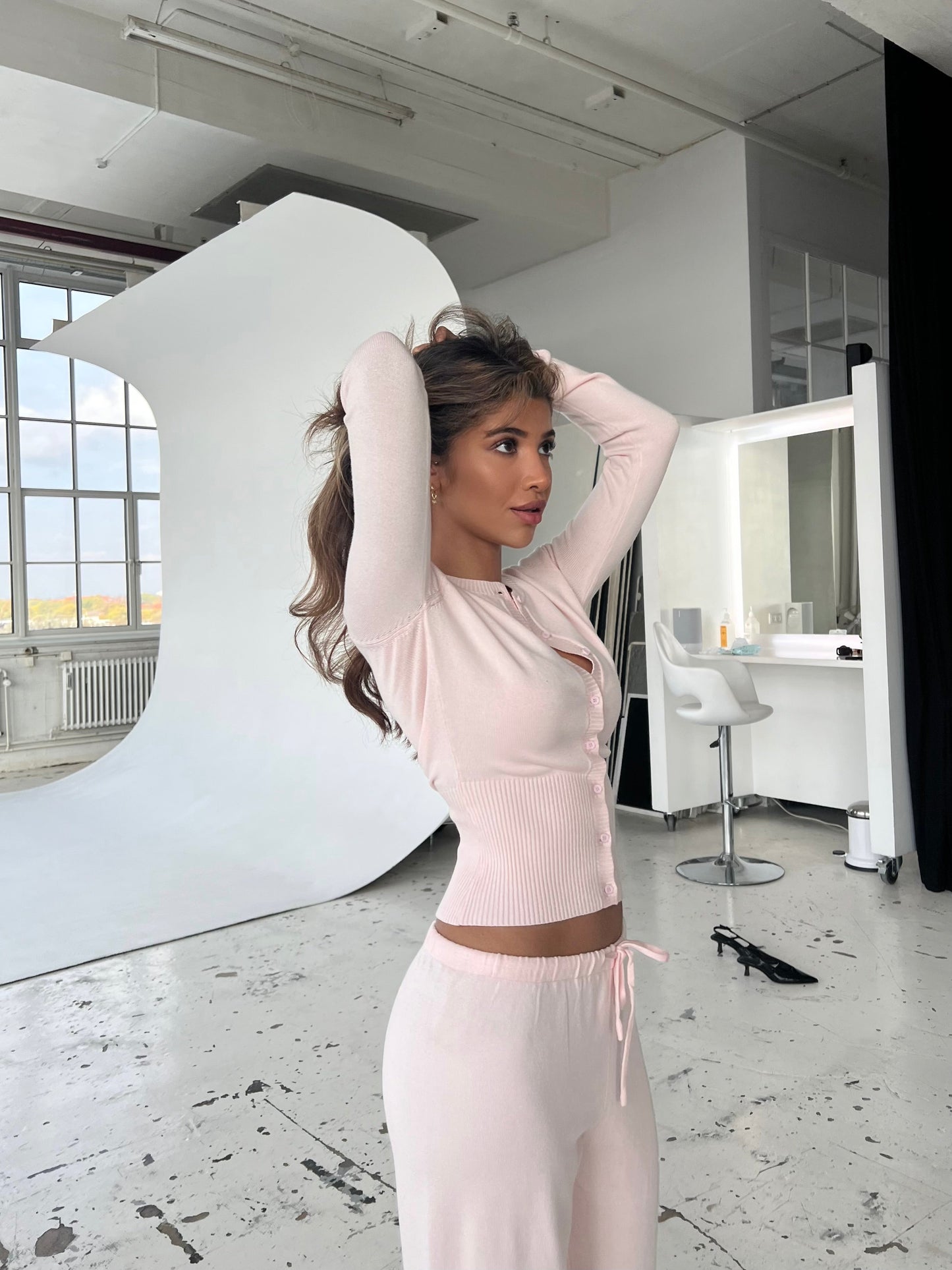 AMAL KNITTED CARDIGAN SET
