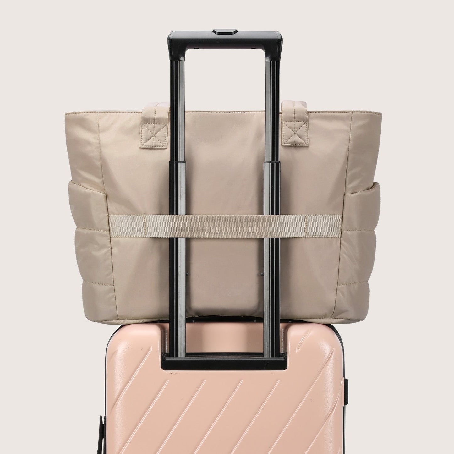 20L Puffy Tote Bag with 15.6" Laptop Compartment