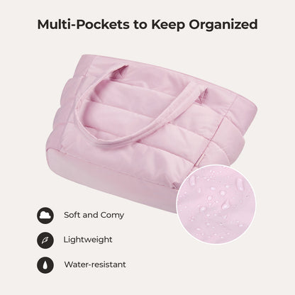 20L Puffy Tote Bag with 15.6" Laptop Compartment