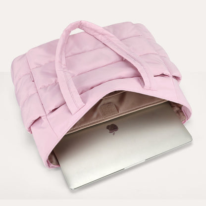 20L Puffy Tote Bag with 15.6" Laptop Compartment