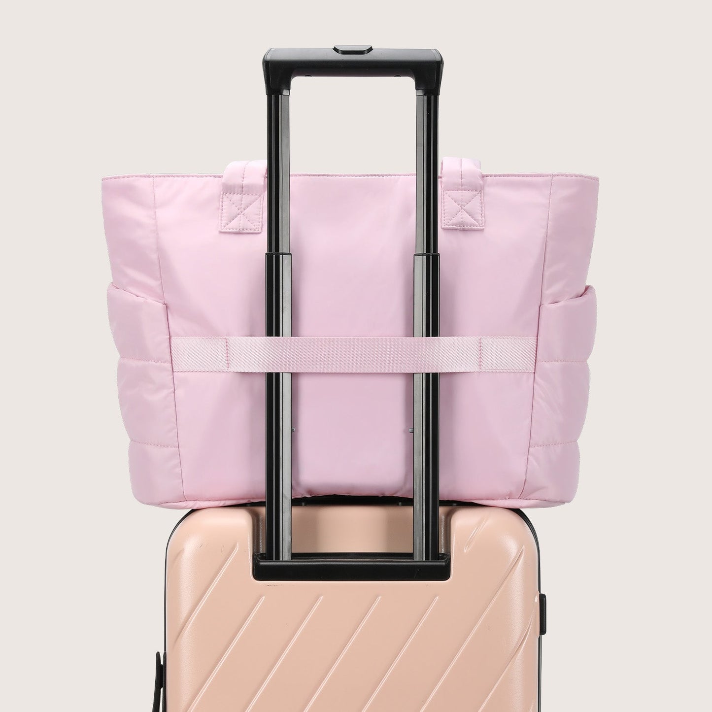 20L Puffy Tote Bag with 15.6" Laptop Compartment