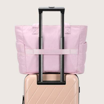 20L Puffy Tote Bag with 15.6" Laptop Compartment