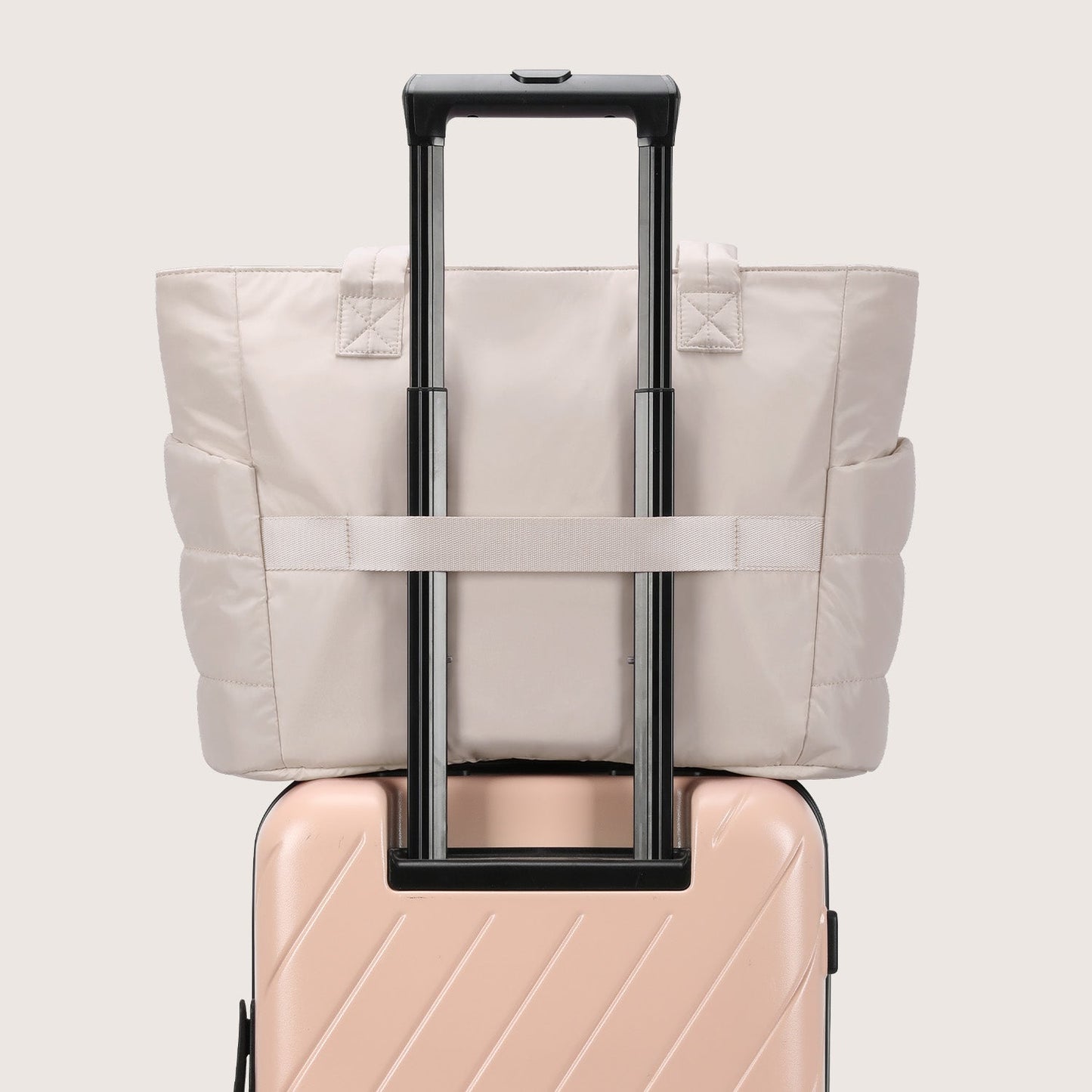 20L Puffy Tote Bag with 15.6" Laptop Compartment