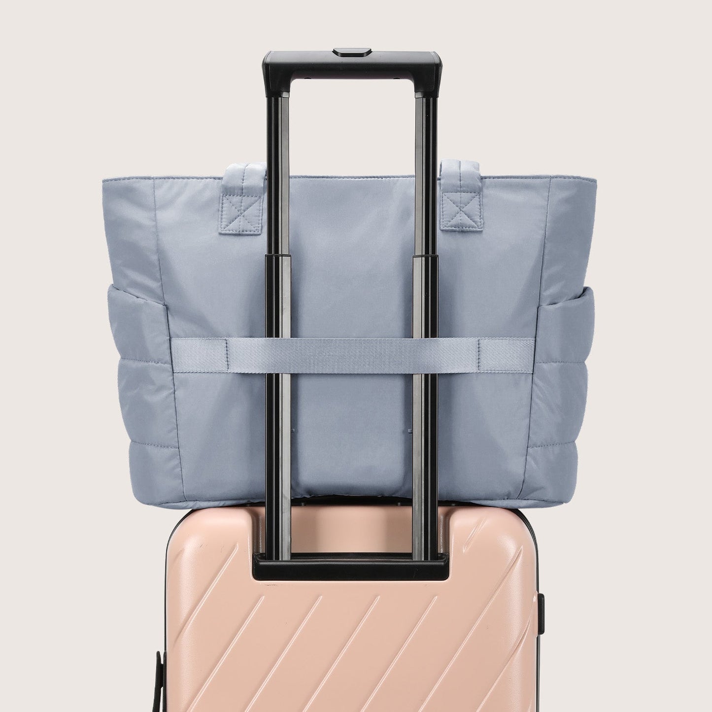 20L Puffy Tote Bag with 15.6" Laptop Compartment