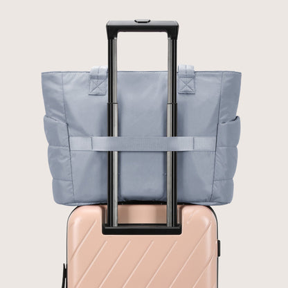 20L Puffy Tote Bag with 15.6" Laptop Compartment