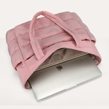 20L Puffy Tote Bag with 15.6" Laptop Compartment