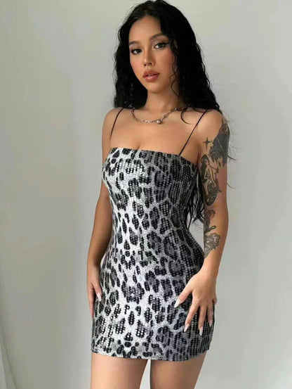 Aurora Leopard Print Dress