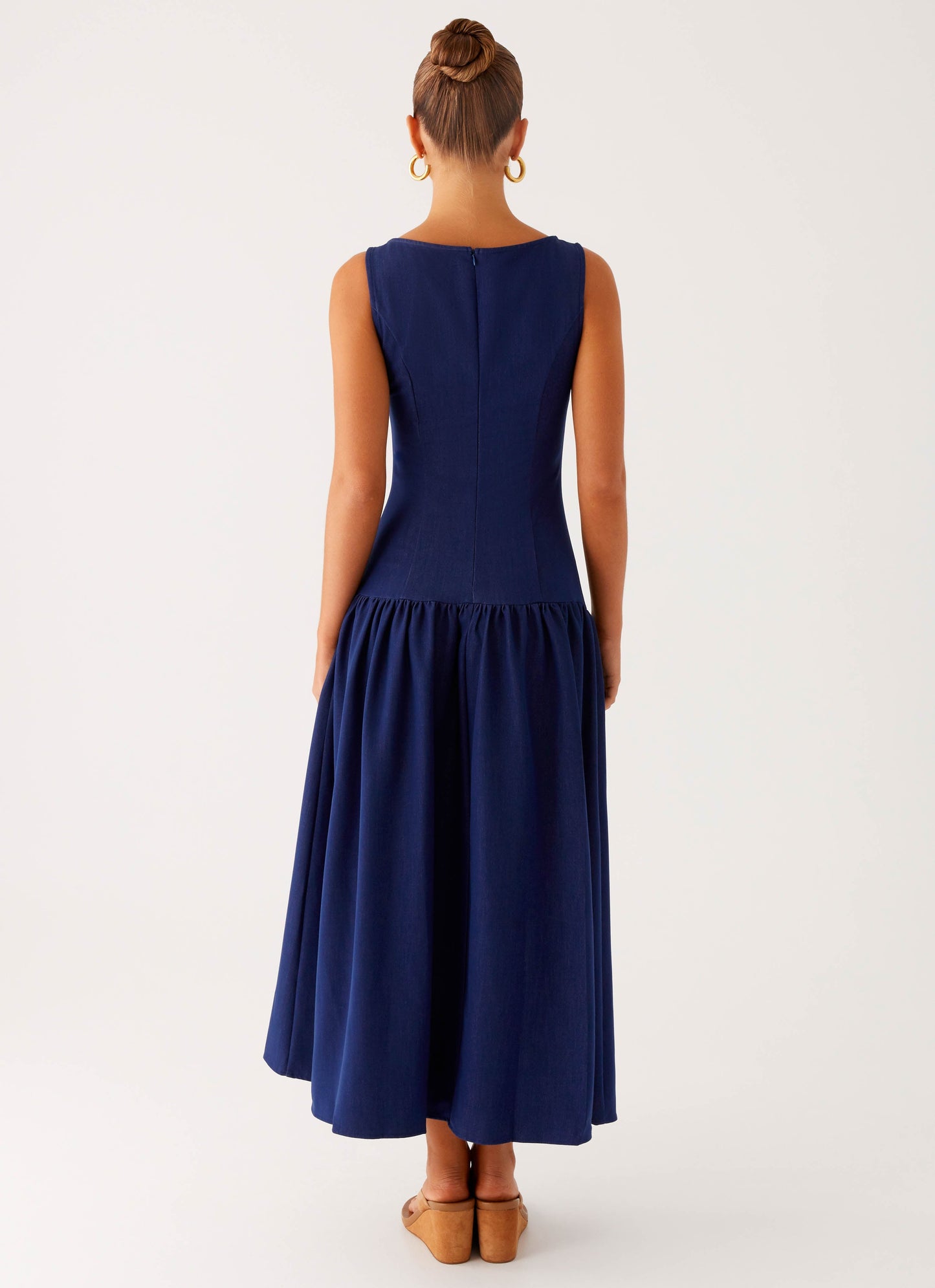 Hayes Denim Midi Dress - Indigo