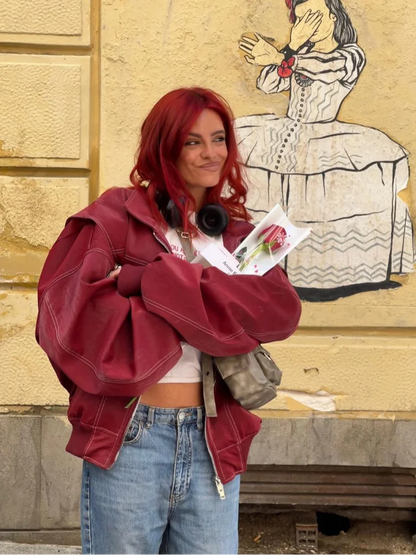 Sylvia - Cool & Stylish Leather Jacket