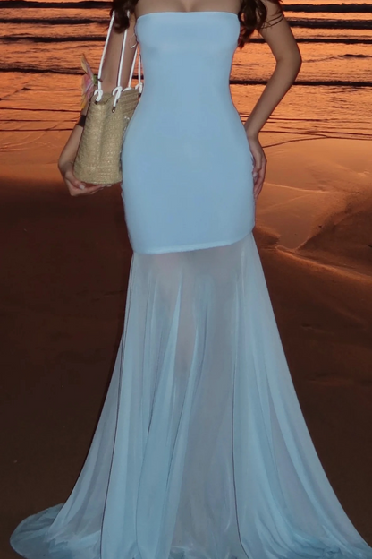 Flowy Mesh Mermaid Dress