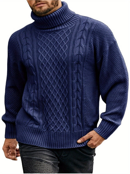 Women's Classic Cable-Knit Turtleneck Sweater