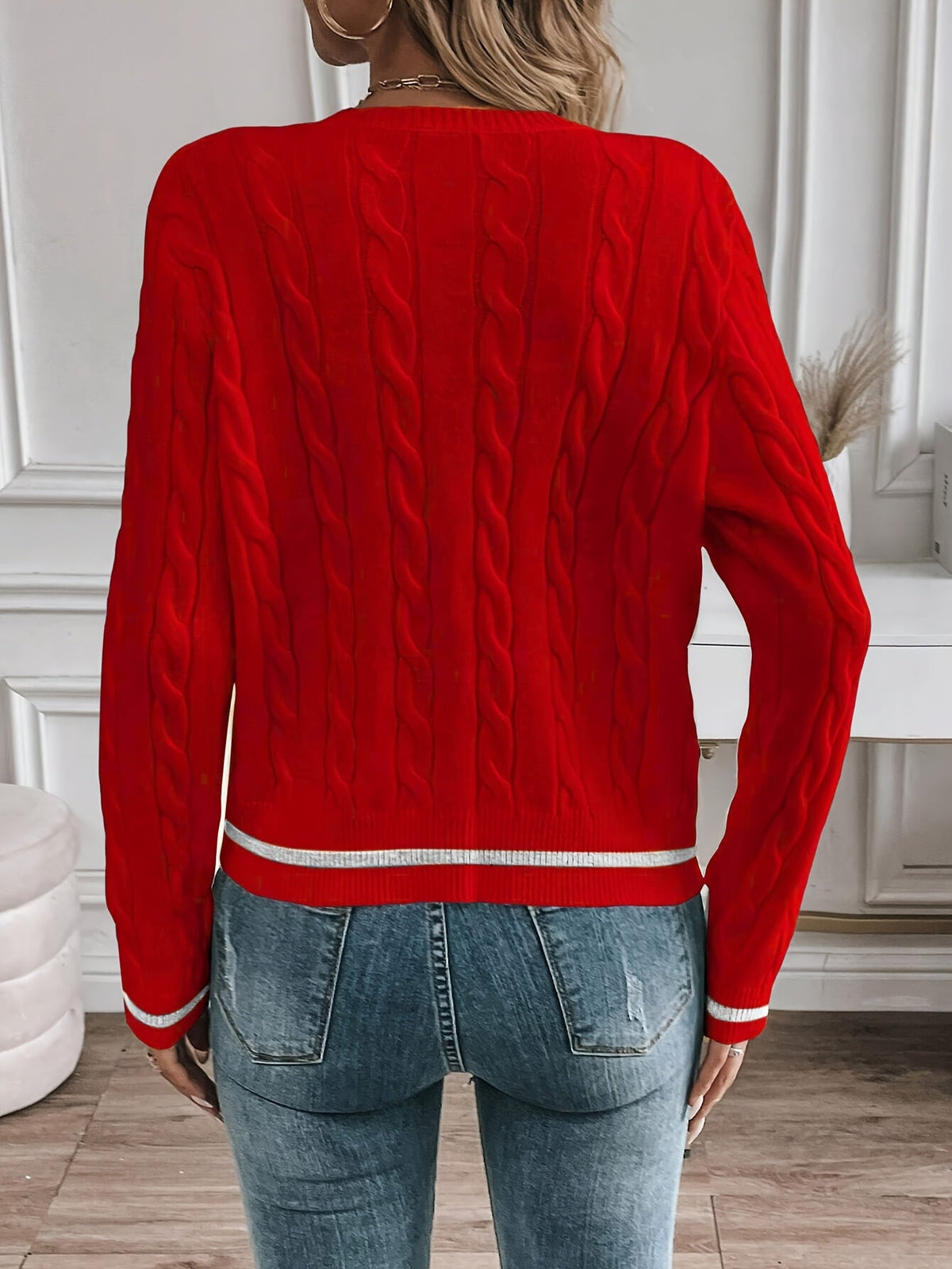 Women's Refined Cable-Knit Cardigan