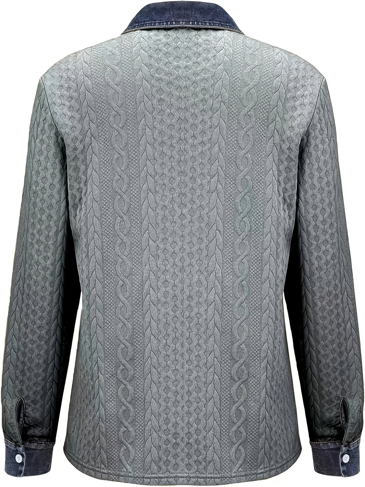 Women's Textured Button-Up Shirt