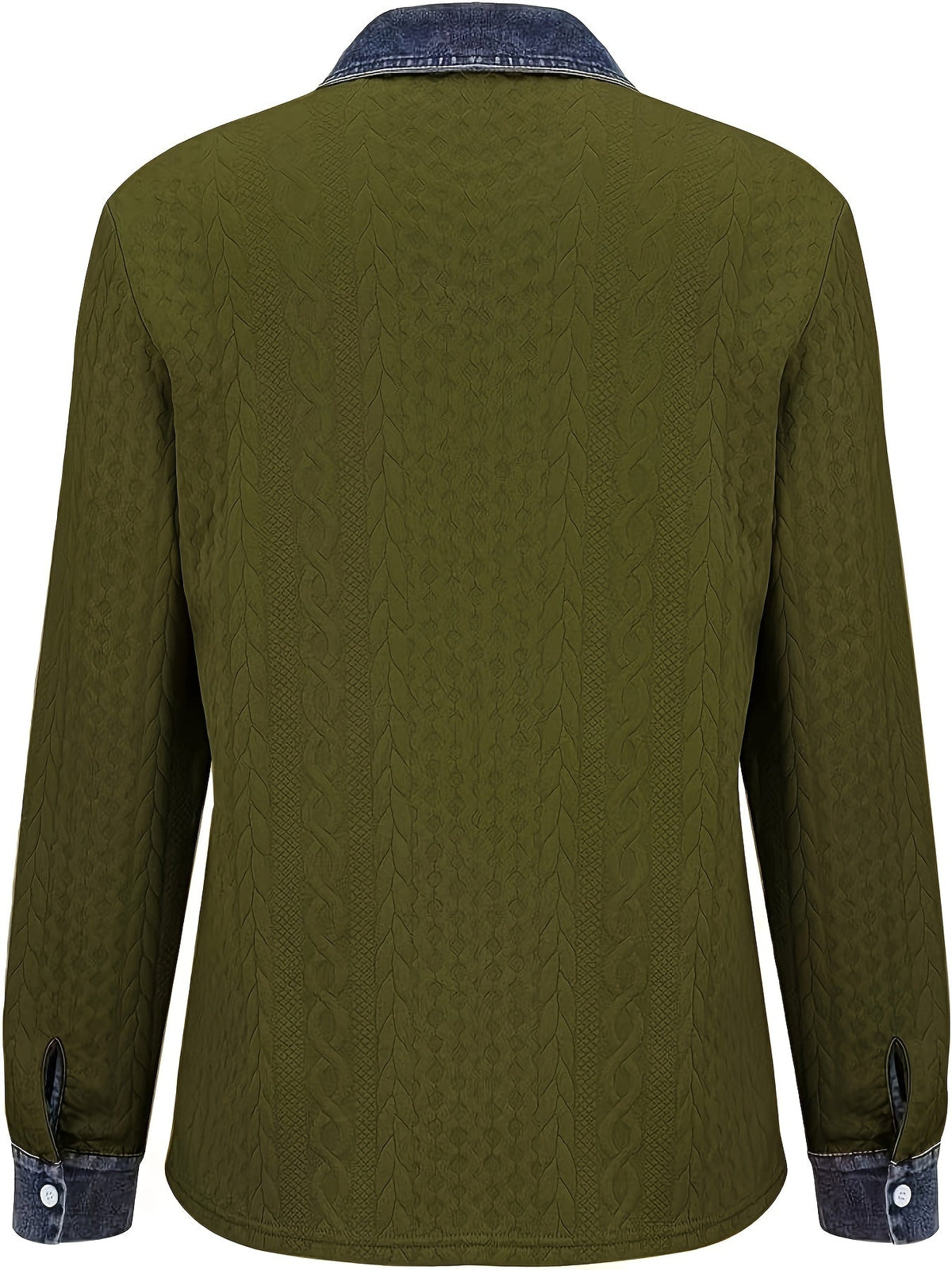 Women's Textured Button-Up Shirt