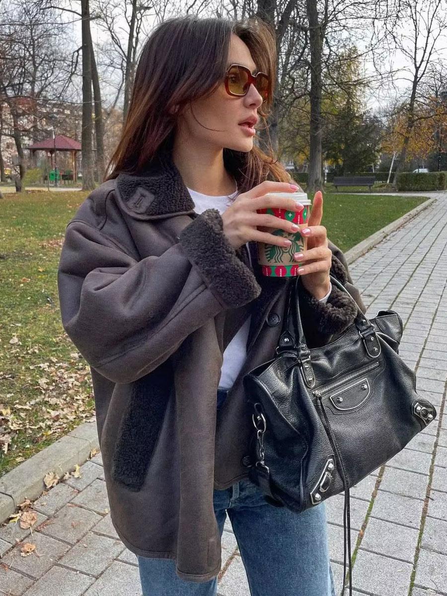 ELLY Chic Leather Jacket