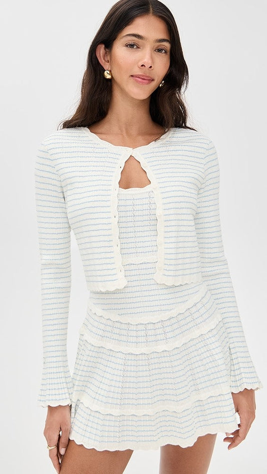 Clarine | Scalloped Knit 2-Piece Set