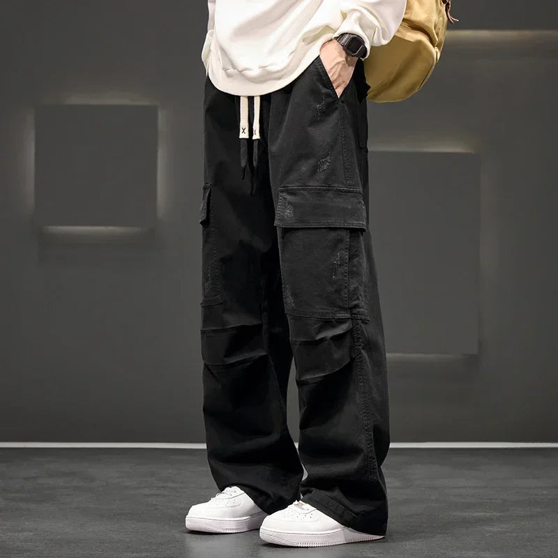 Men's Cargo Pants with Multiple Side Pockets - view 3