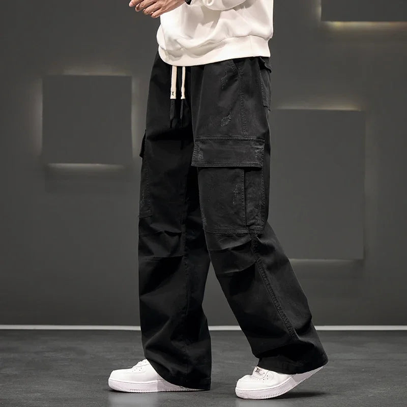 Men's Cargo Pants with Multiple Side Pockets - view 4