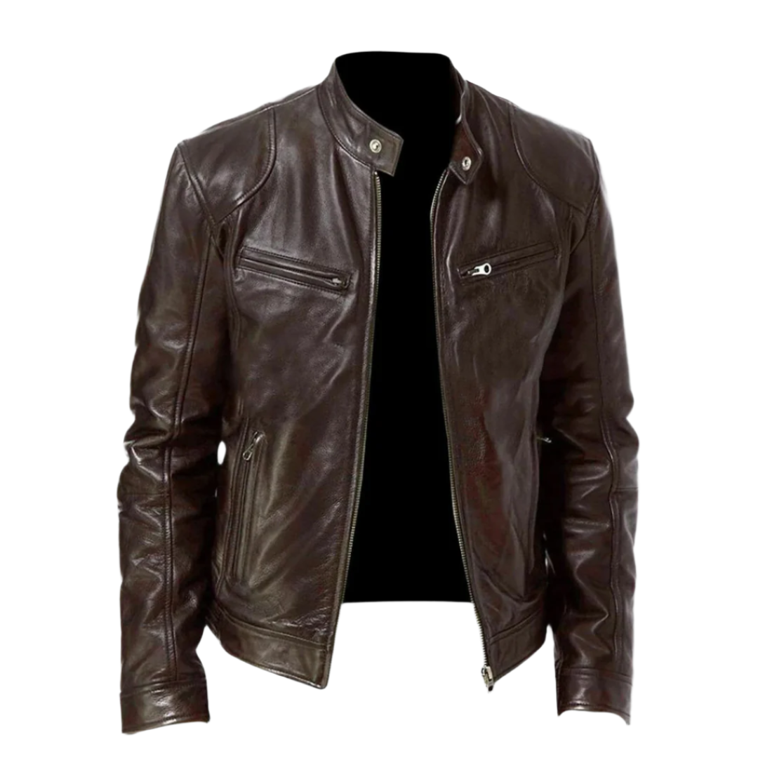 Men's Leather Jacket - view 1