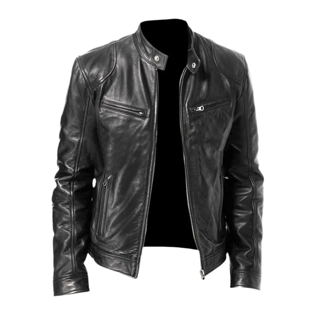 Men's Leather Jacket - view 2
