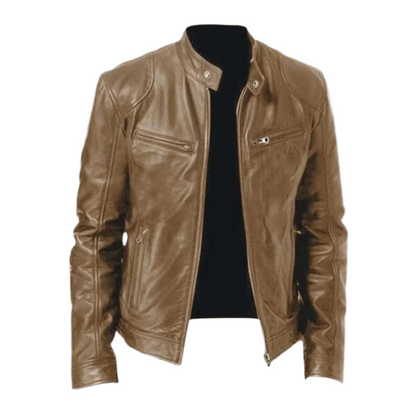 Men's Leather Jacket - view 3