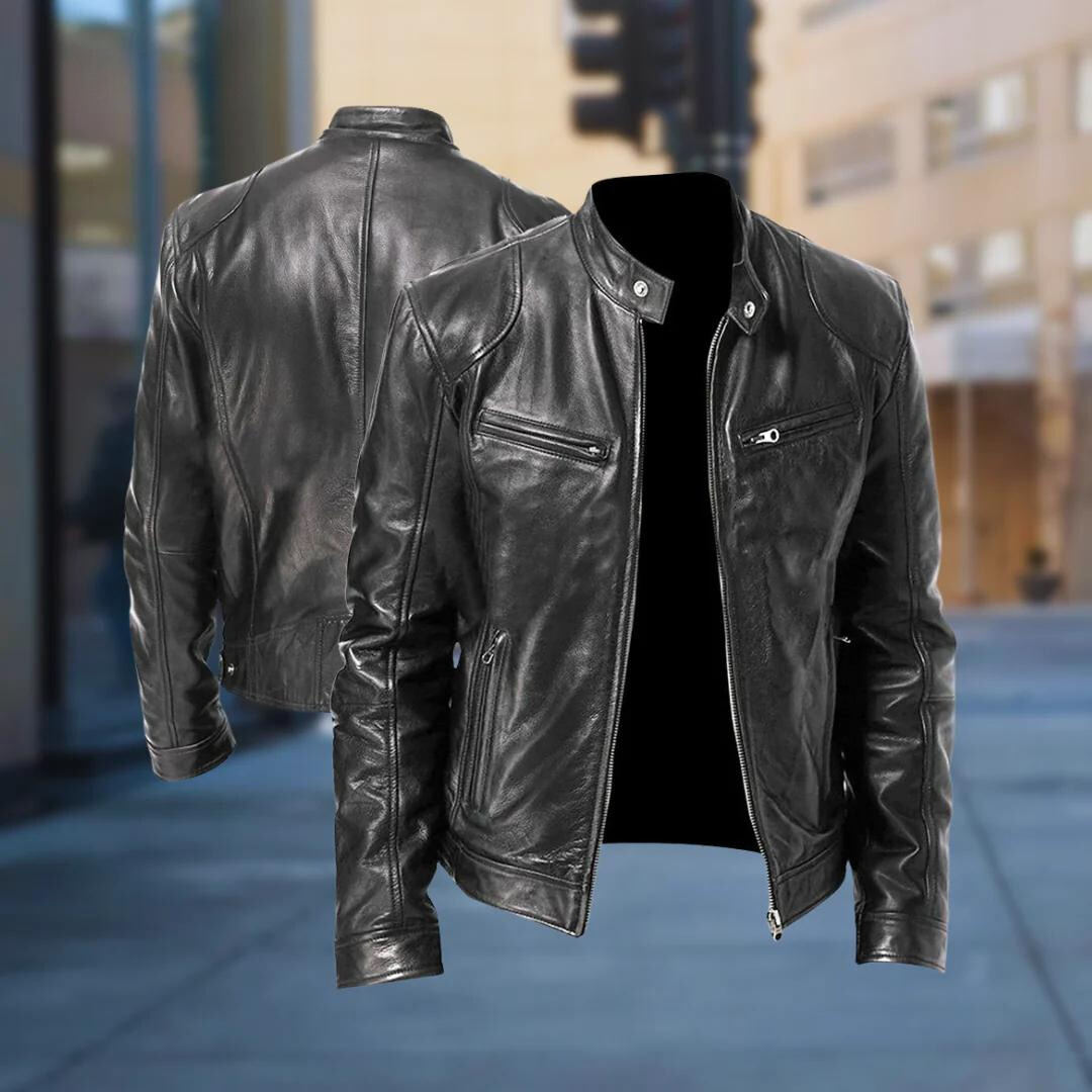 Men's Leather Jacket - view 4