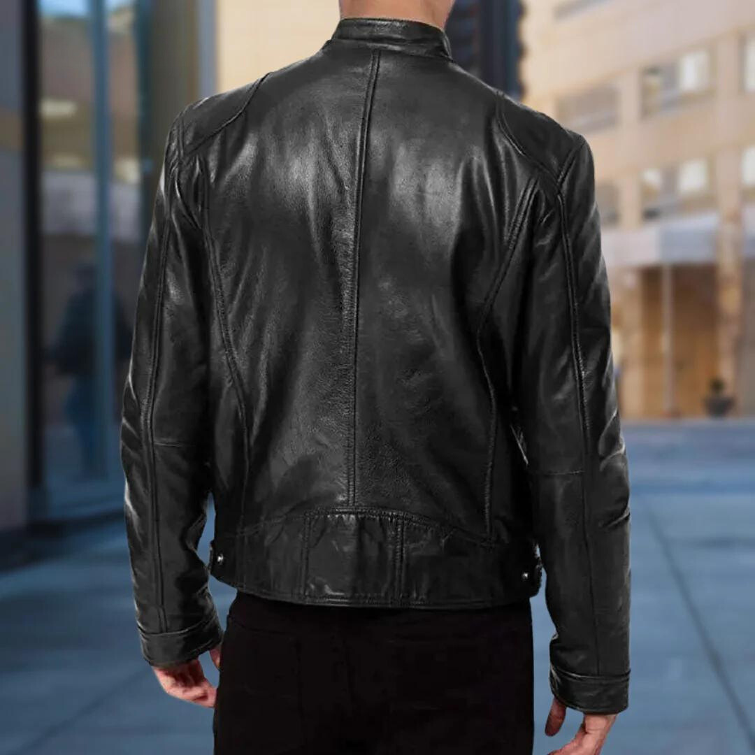 Men's Leather Jacket - view 5