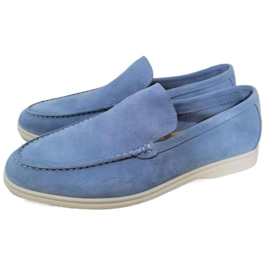 Men's Regular Fit Leather Loafers Slip-On - view 10