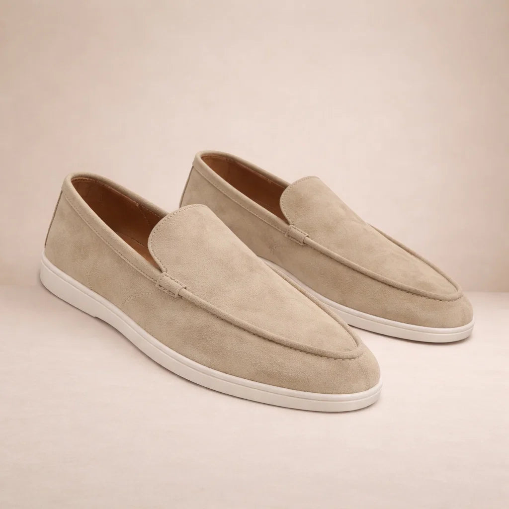 Men's Regular Fit Leather Loafers Slip-On - view 2