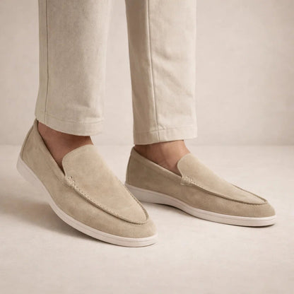 Men's Regular Fit Leather Loafers Slip-On - view 3
